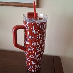 Insulated 40 oz Tumbler with Holiday Design